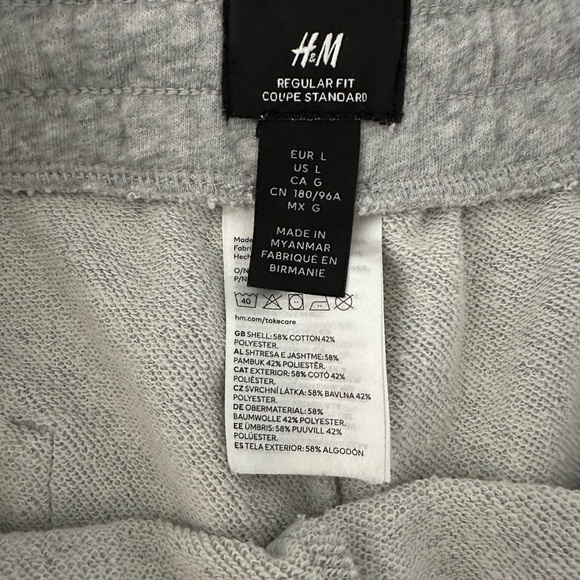 Men’s Gray H&M Cotton Shorts - Picture 2 of 3